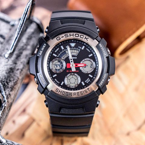 RELOJ ANÁLOGO DIGITAL PARA HOMBRE CASIO G-SHOCK AW-590-1ADR - NEGRO