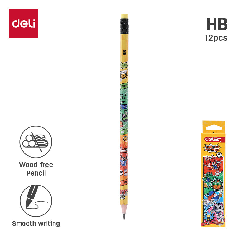 LAPICES DELI GRAFITO FUTBOL HB X12 UNDS