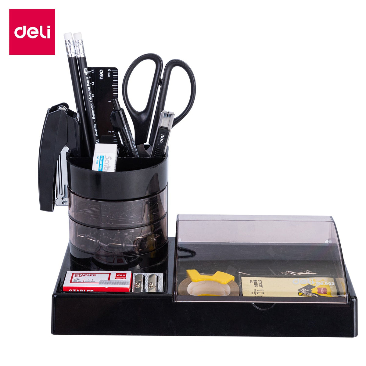 ORGANIZADOR DELI MULTIPLE ESCRITORIO NEGRO