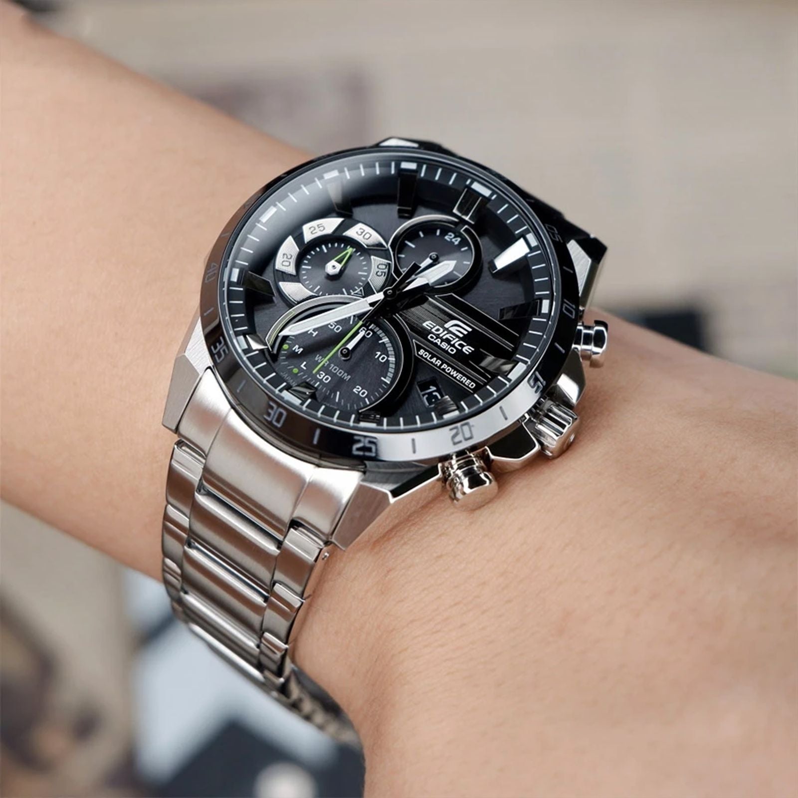 RELOJ ANALÓGICO PARA HOMBRE CASIO EDIFICE EQS-940DB-1AVUDF - PLATEADO
