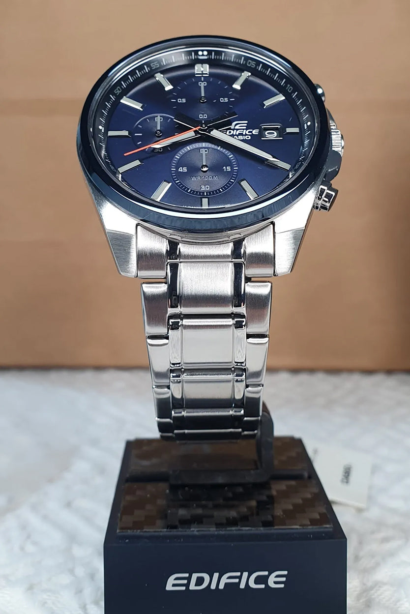 RELOJ ANALÓGICO PARA HOMBRE CASIO EDIFICE EFV-610DB-2AVUDF - PLATEADO
