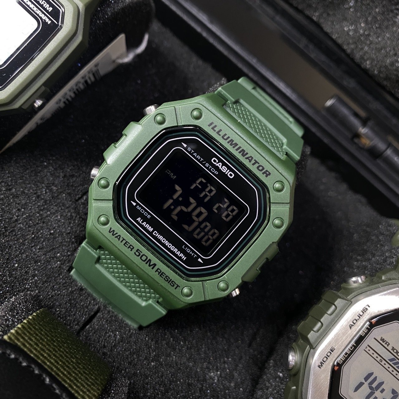RELOJ CASIO W-218H-3BVDF - VERDE