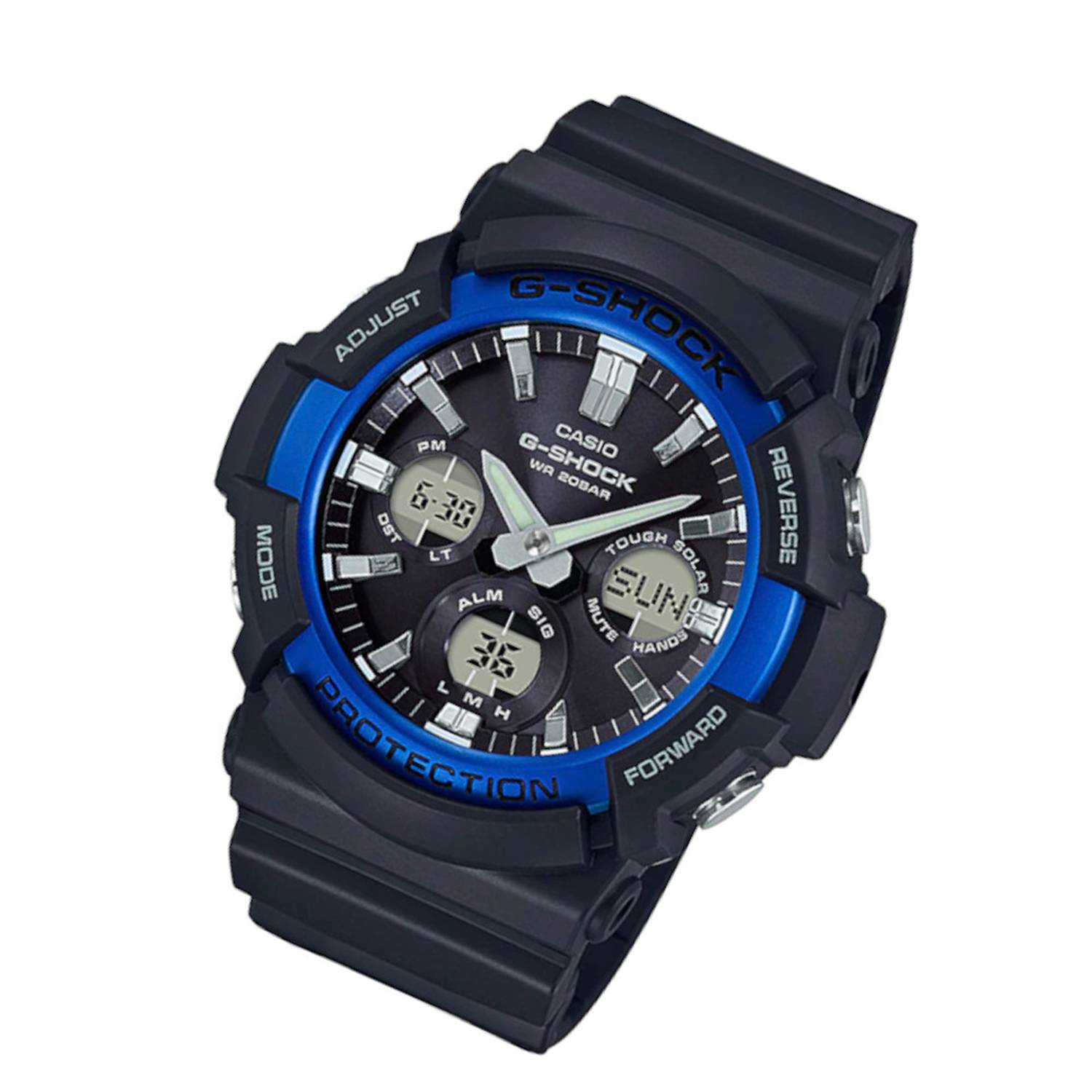 RELOJ ANÁLOGO DIGITAL PARA HOMBRE CASIO G-SHOCK GAS-100B-1A2DR - NEGRO