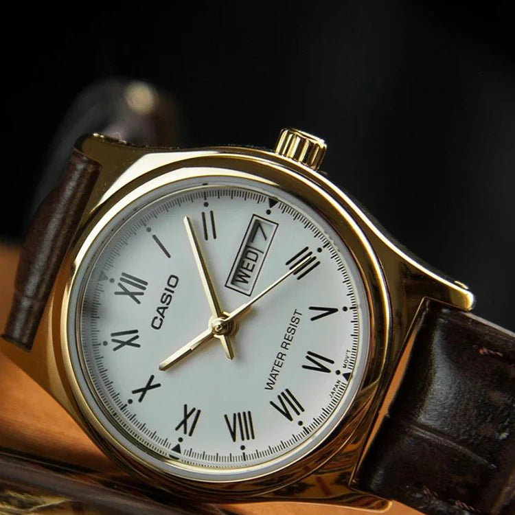 RELOJ PARA MUJER CASIO LTP-V006GL-7BUDF -BLANCO