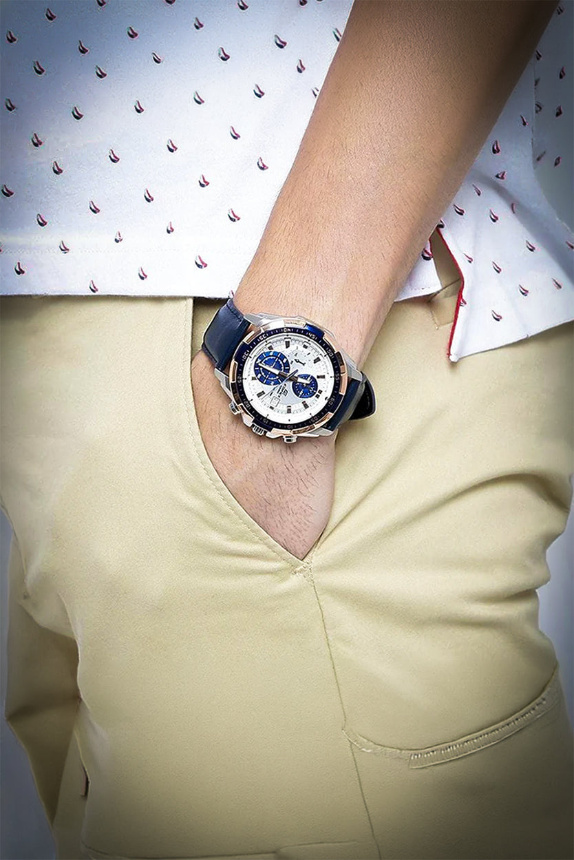 RELOJ ANALÓGICO PARA HOMBRE CASIO EDIFICE EFR-539L-7CVUDF - AZUL