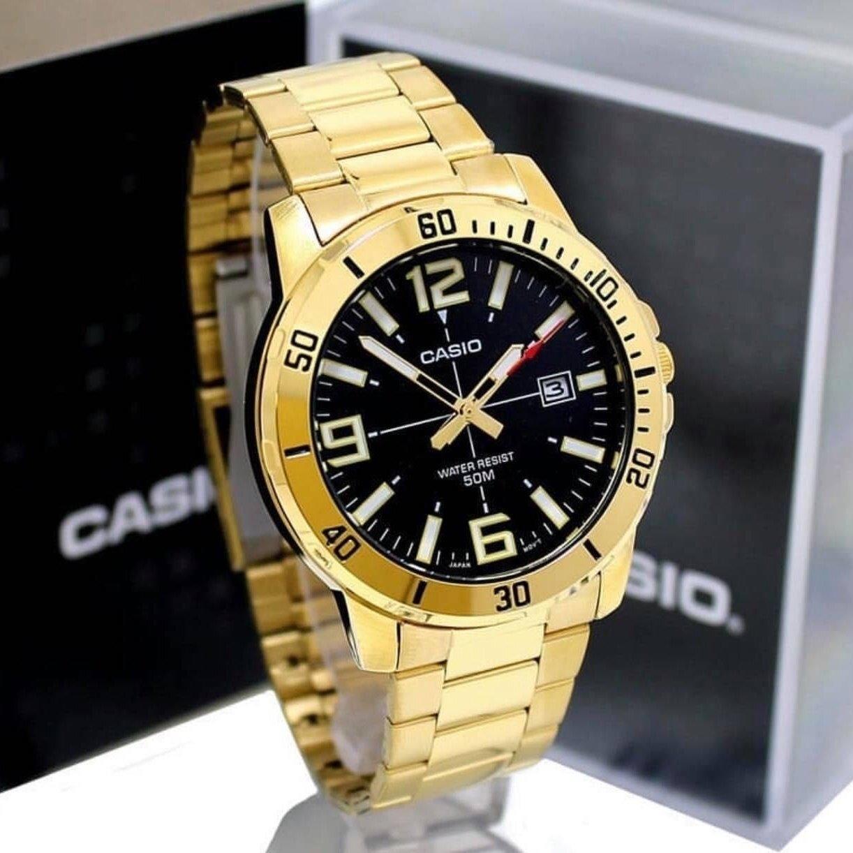 RELOJ PARA HOMBRE CASIO MTP-VD01G-1CVUDF -DORADO