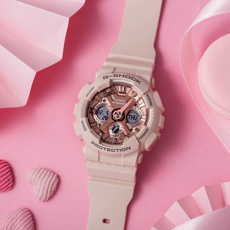 RELOJ ANÁLOGO DIGITAL PARA MUJER CASIO G-SHOCK GMA-S120MF-4ADR - ROSADO