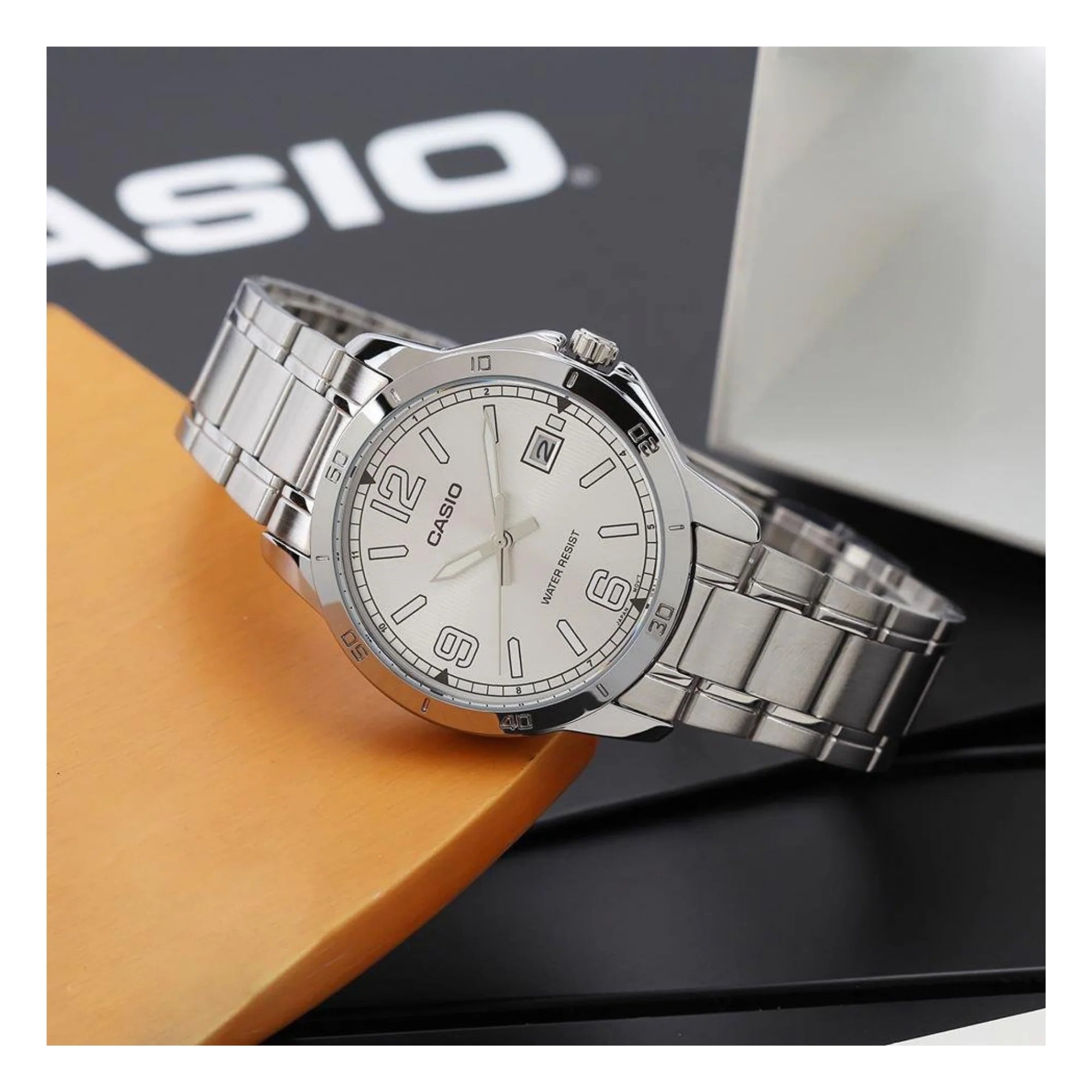 RELOJ PARA HOMBRE CASIO MTP-V004D-7B2UDF - PLATEADO