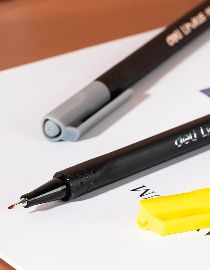 Estuche micropuntas DELI 0.45 tinta lavable x 6 unidades