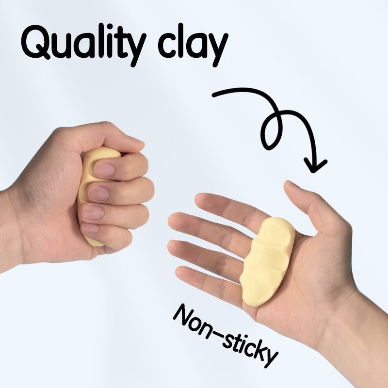 Set de masa moldeable DELI 4 onzas x unidad colores surtidos x4 Unidades