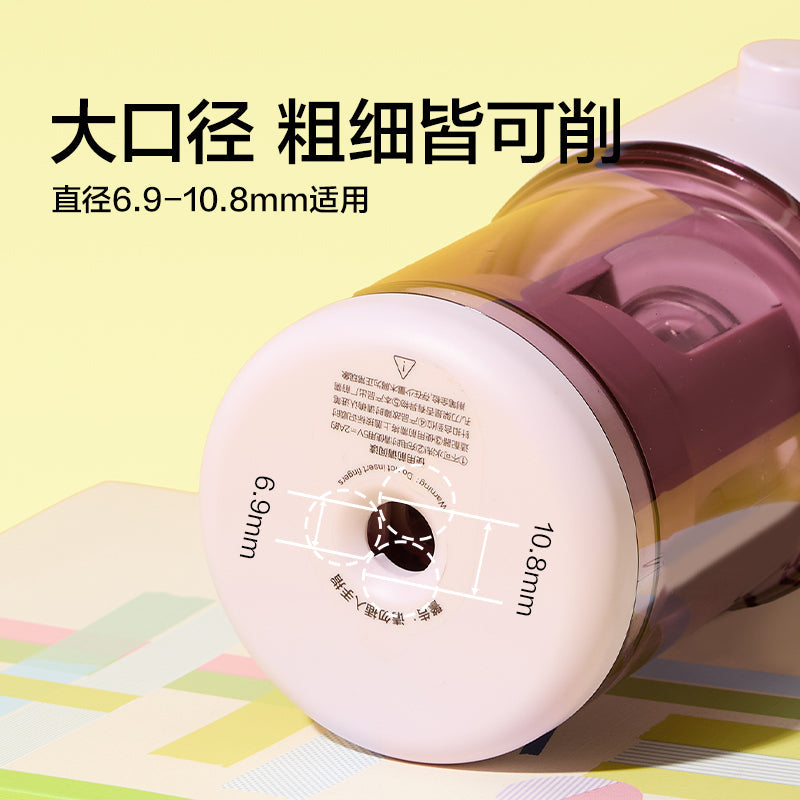 SACAPUNTAS ELÉCTRICO NUSIGN DELI ROSADO X1 UNIDAD