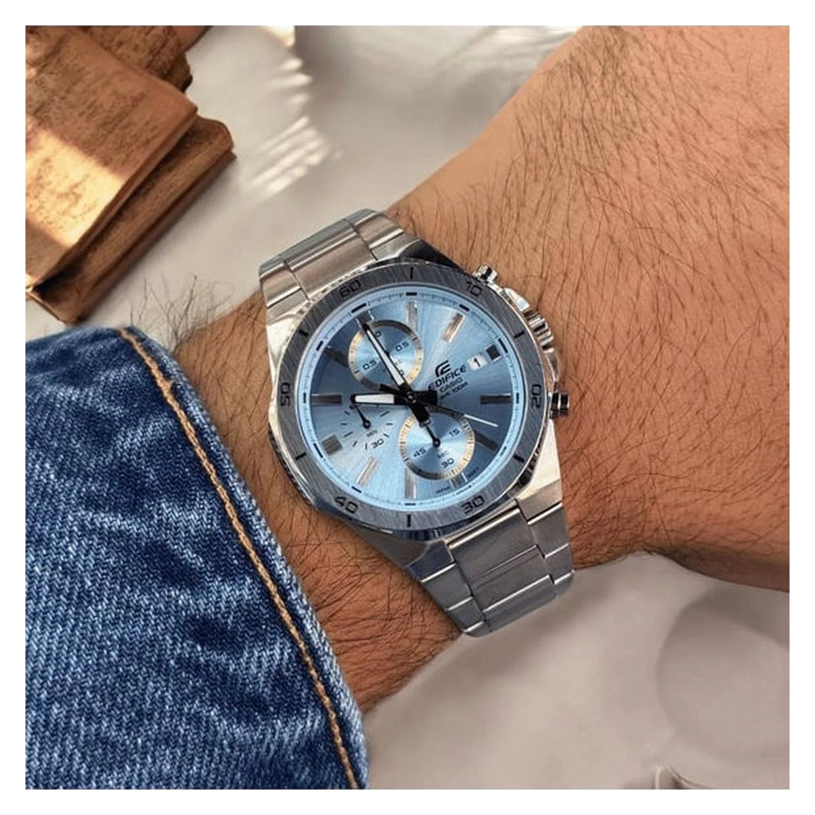 RELOJ PARA HOMBRE CASIO EDIFICE EFV-640D-2BVUDF -AZUL