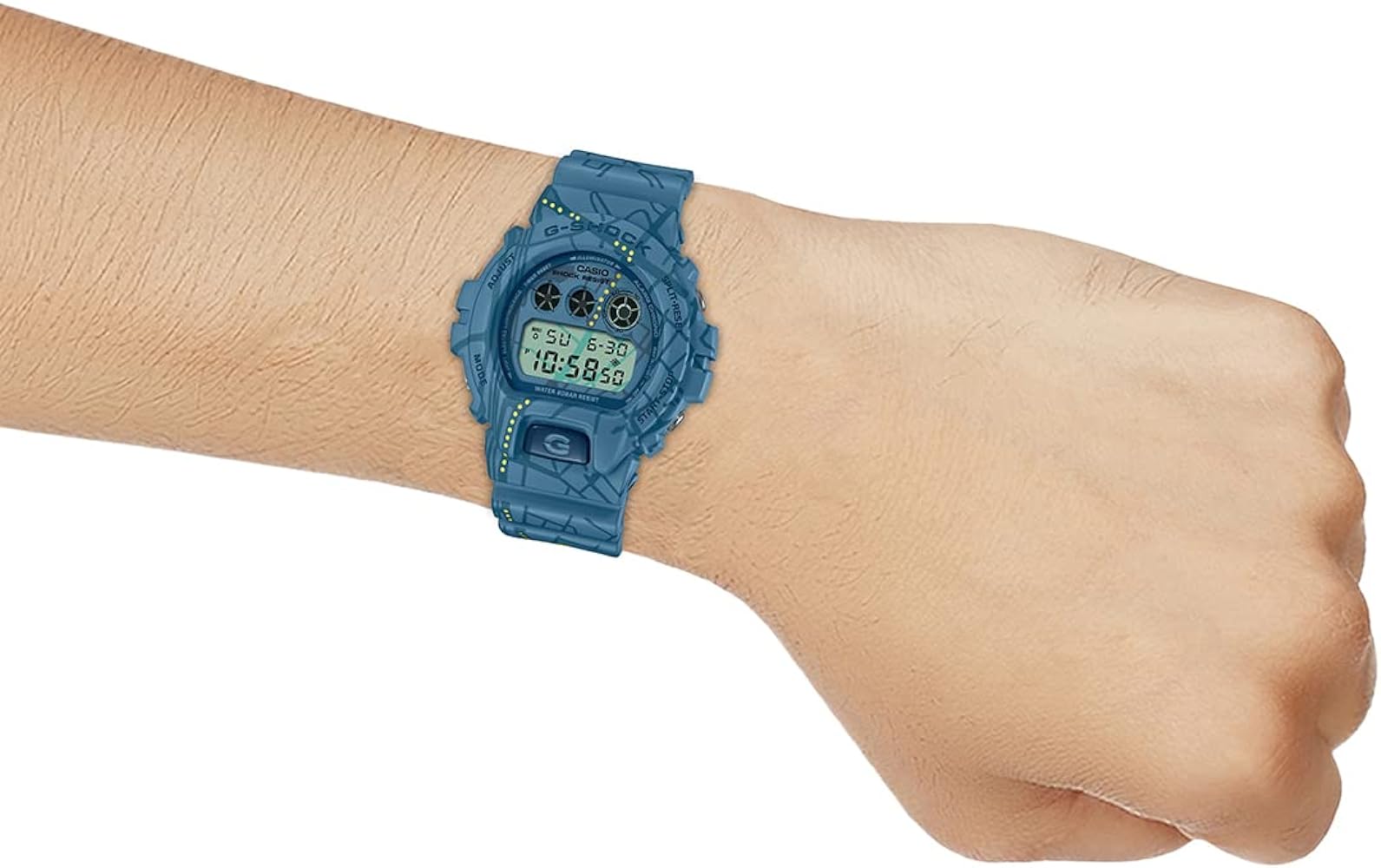 RELOJ DIGITAL PARA HOMBRE CASIO G-SHOCK DW-6900SBY-2DR - AZUL