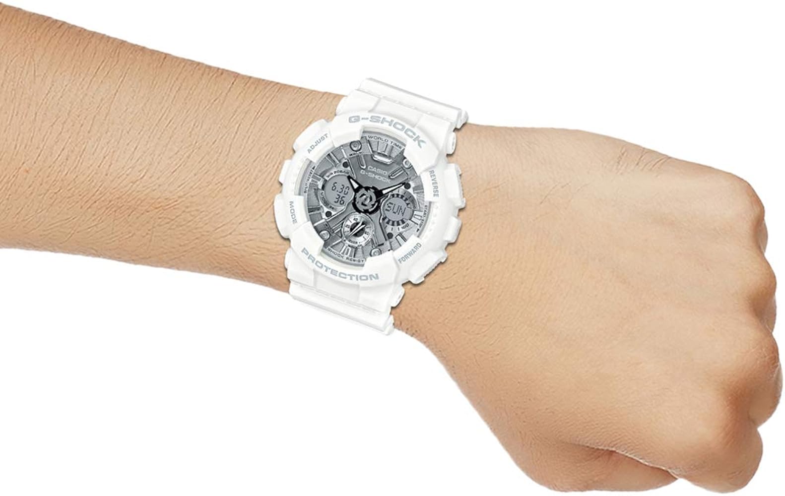 RELOJ ANÁLOGO DIGITAL PARA MUJER CASIO G-SHOCK GMA-S120MF-7A1DR - BLANCO