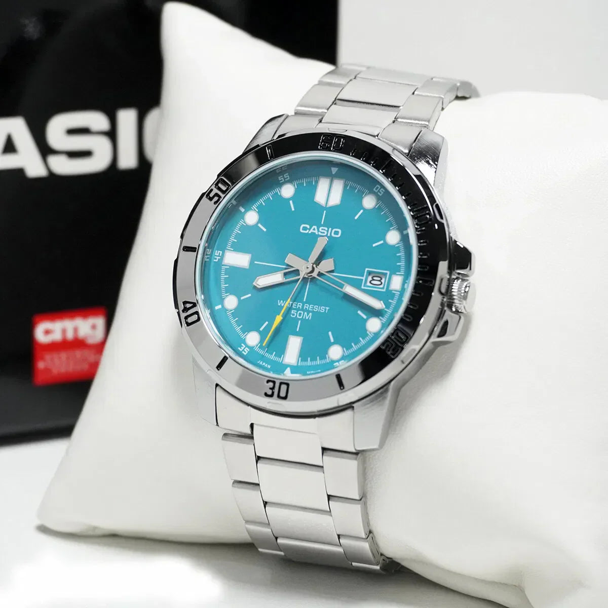 RELOJ PARA HOMBRE CASIO MTP-VD01D-3E2VUDF -VERDE