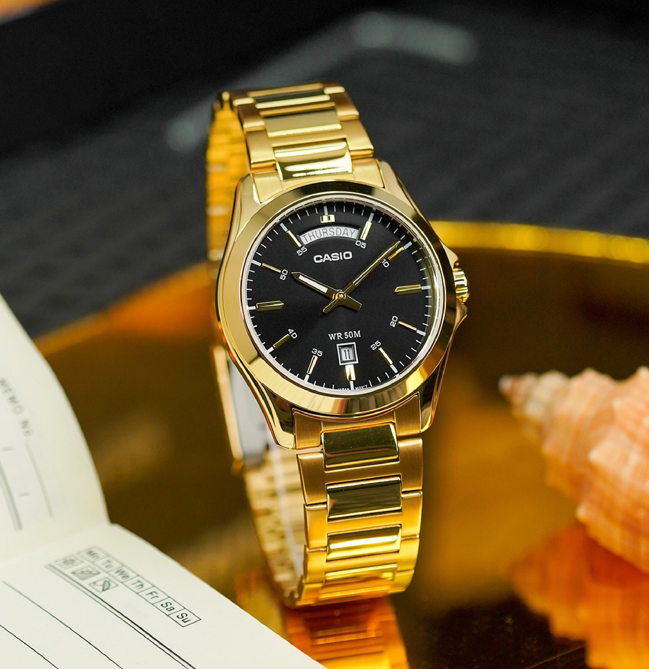 RELOJ PARA HOMBRE CASIO MTP-1370G-1AVDF - NEGRO