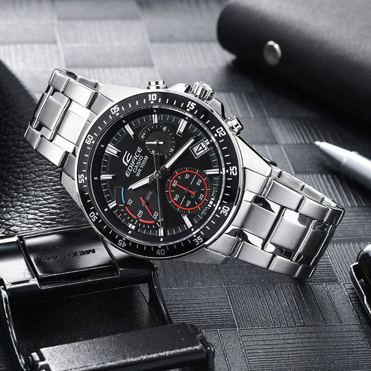 RELOJ ANALÓGICO PARA HOMBRE CASIO EDIFICE EFV-540D-1AVUDF - PLATEADO