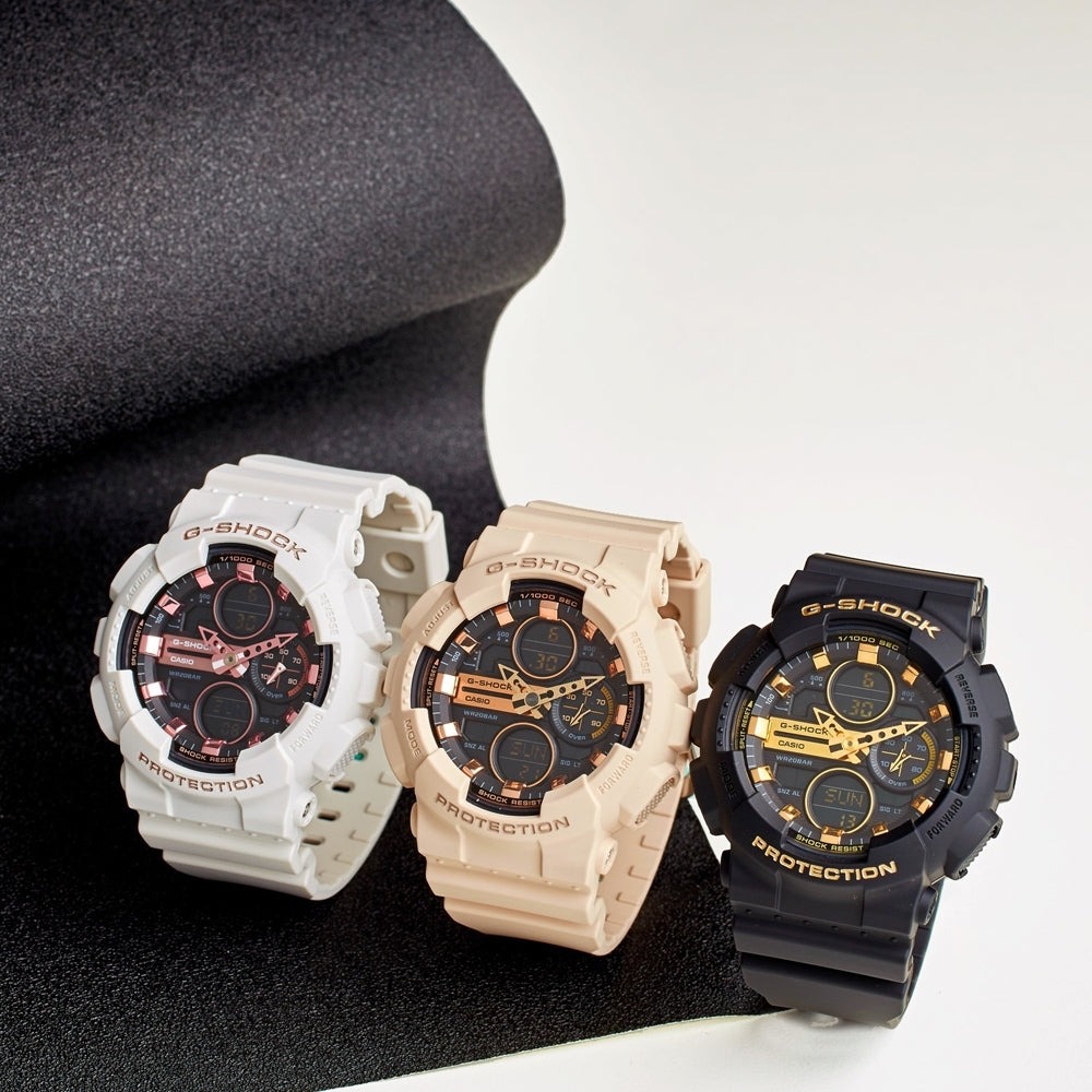 RELOJ ANÁLOGO DIGITAL PARA MUJER CASIO G-SHOCK GMA-S140M-4ADR - ROSADO