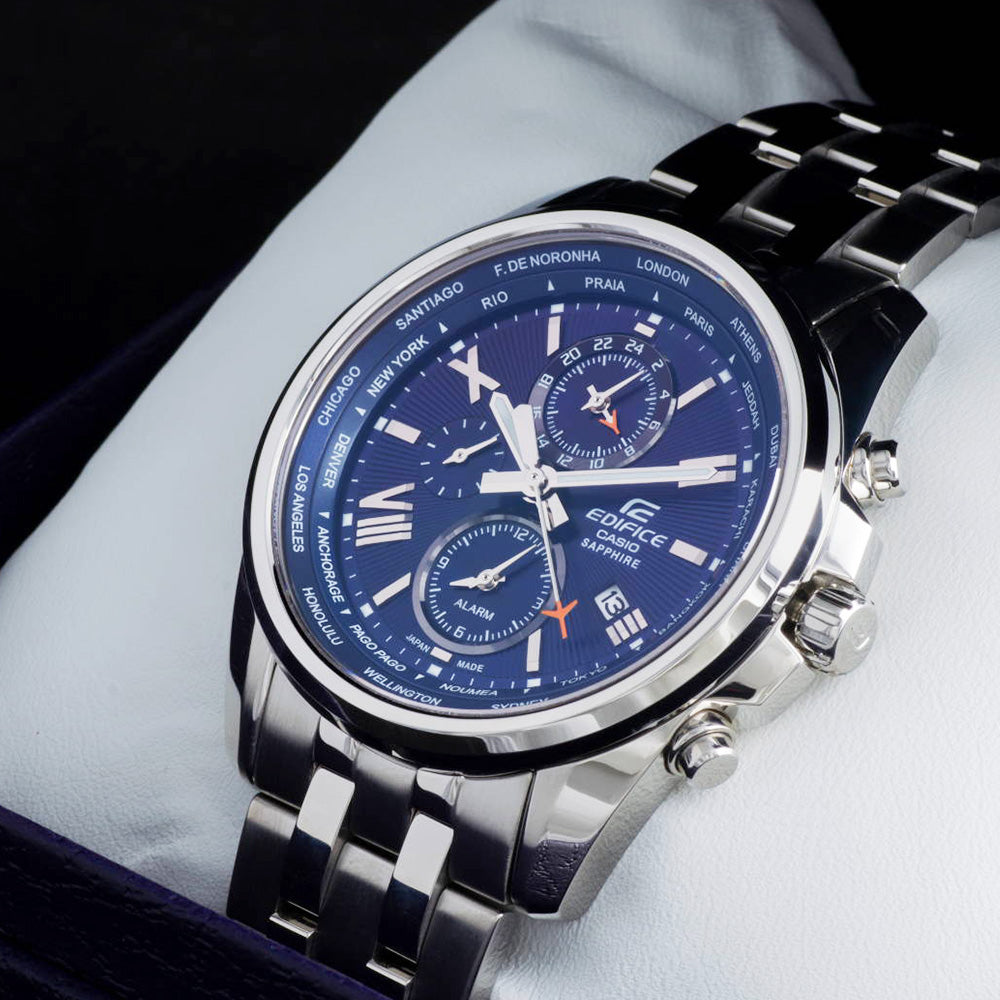 RELOJ ANALÓGICO PARA HOMBRE CASIO EDIFICE EFB-301JD-2ADR - PLATEADO