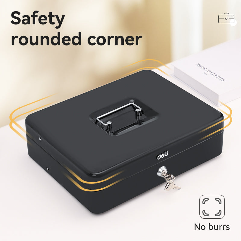 Caja de Seguridad Deli 9 x 30 x 24 cm Negra