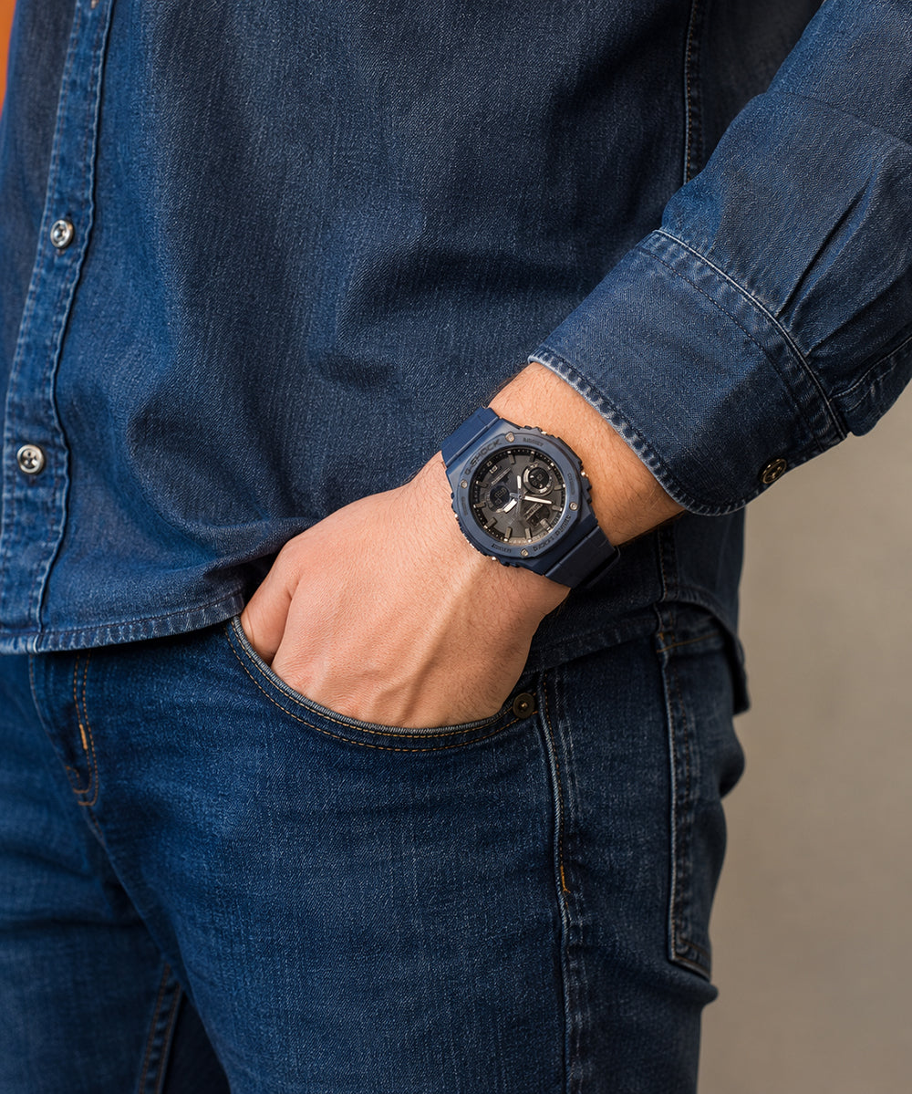 RELOJ ANÁLOGO DIGITAL PARA HOMBRE CASIO G-SHOCK GA-B2100-2ADR - AZUL