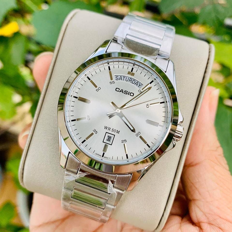 RELOJ PARA HOMBRE CASIO MTP-1370D-7A3VDF - BLANCO