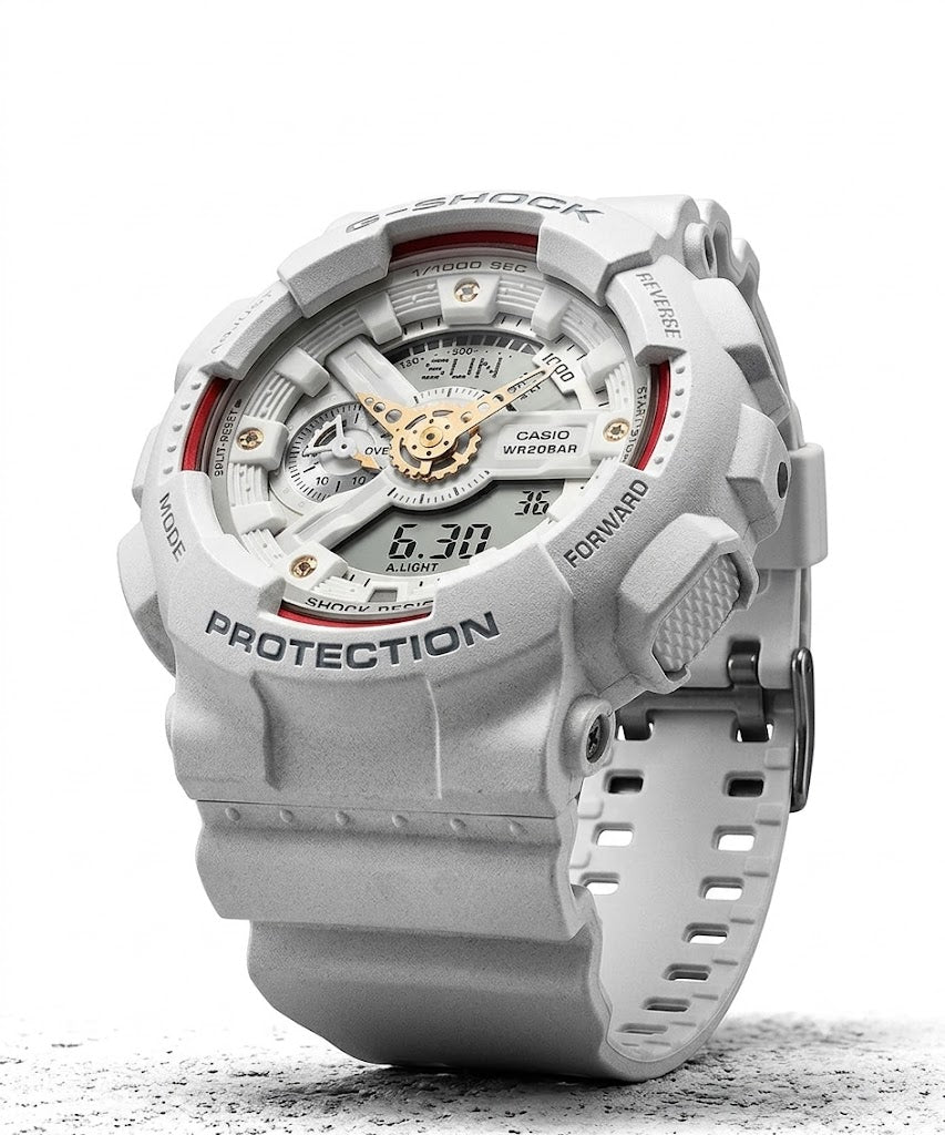 RELOJ ANÁLOGO DIGITAL PARA HOMBRE CASIO G-SHOCK GA-110DDR-7ADR - BLANCO