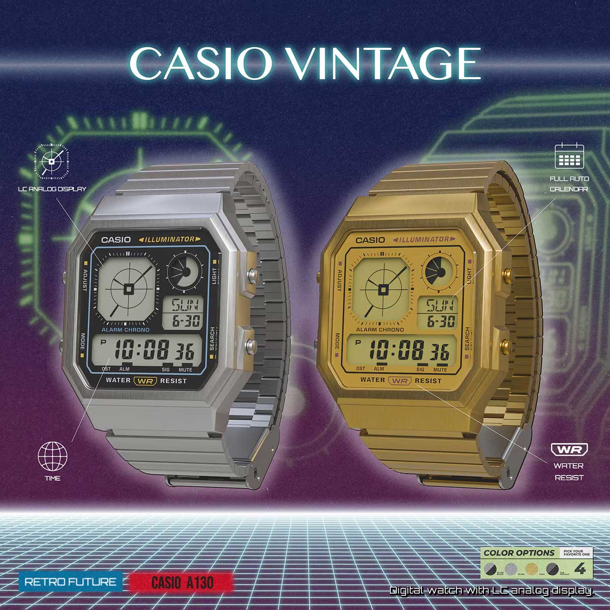 RELOJ CASIO A130WE-7ADF