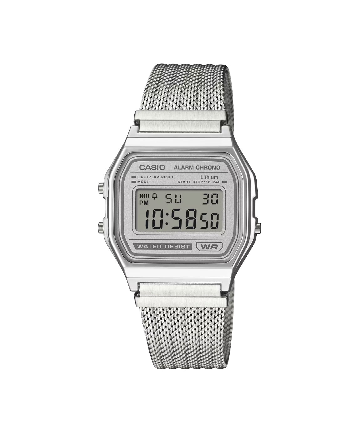 A158WEM-7DF RELOJ CASIO VINTAGE - PLATEADO