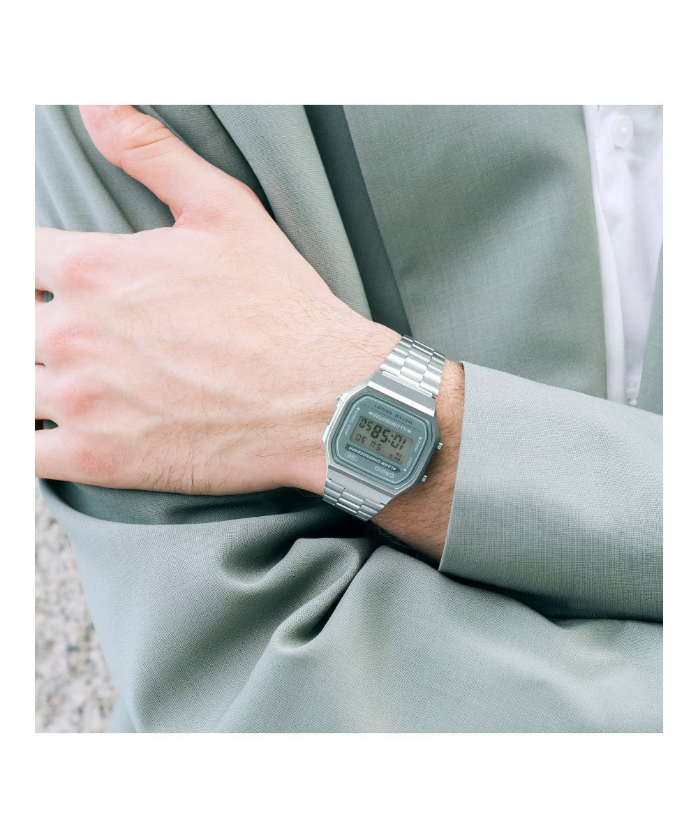 RELOJ CASIO VINTAGE A168WA-3AYDF -PLATEADO