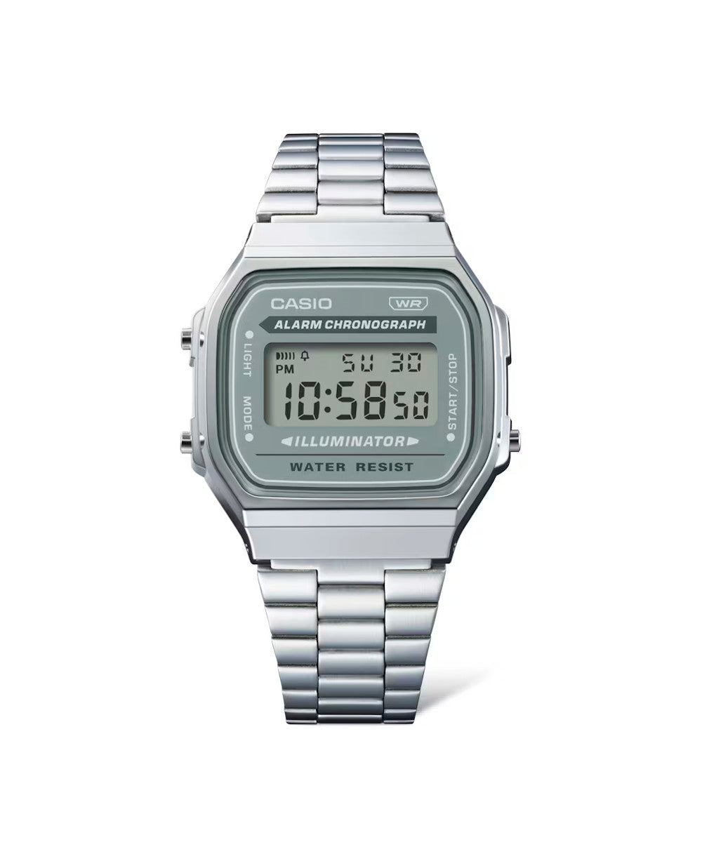 RELOJ CASIO VINTAGE A168WA-3AYDF -PLATEADO