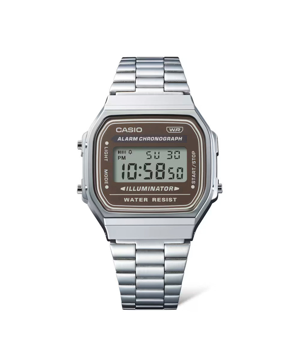 RELOJ CASIO VINTAGE A168WA-5AYDF -PLATEADO