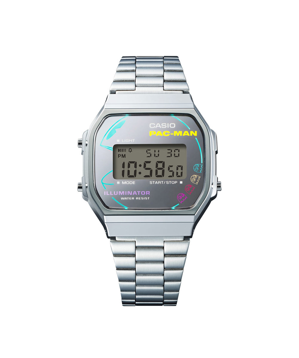 RELOJ CASIO VINTAGE A168WEPC-7ADR - PLATEADO