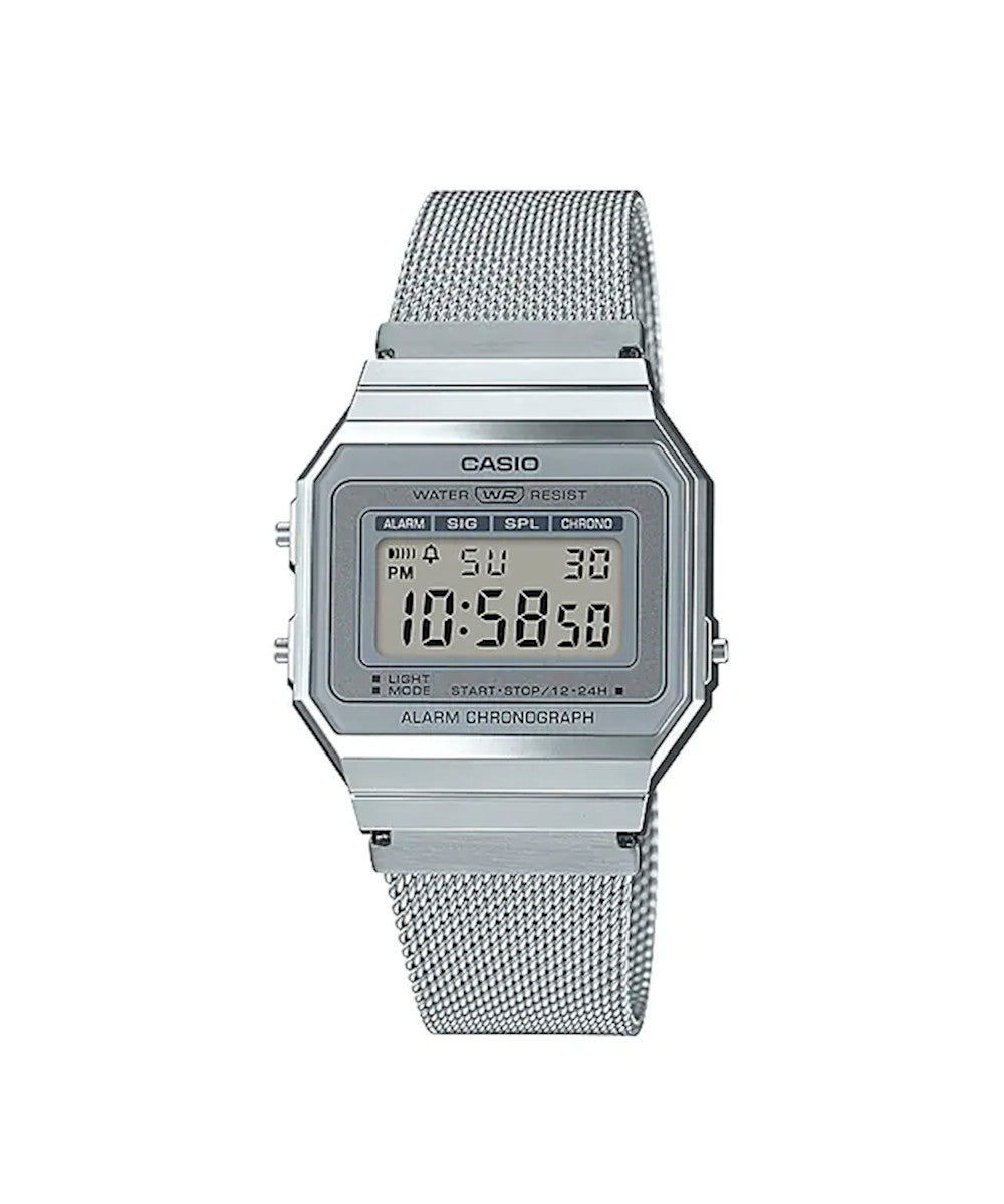 RELOJ CASIO VINTAGE A700WM-7ADF -PLATEADO