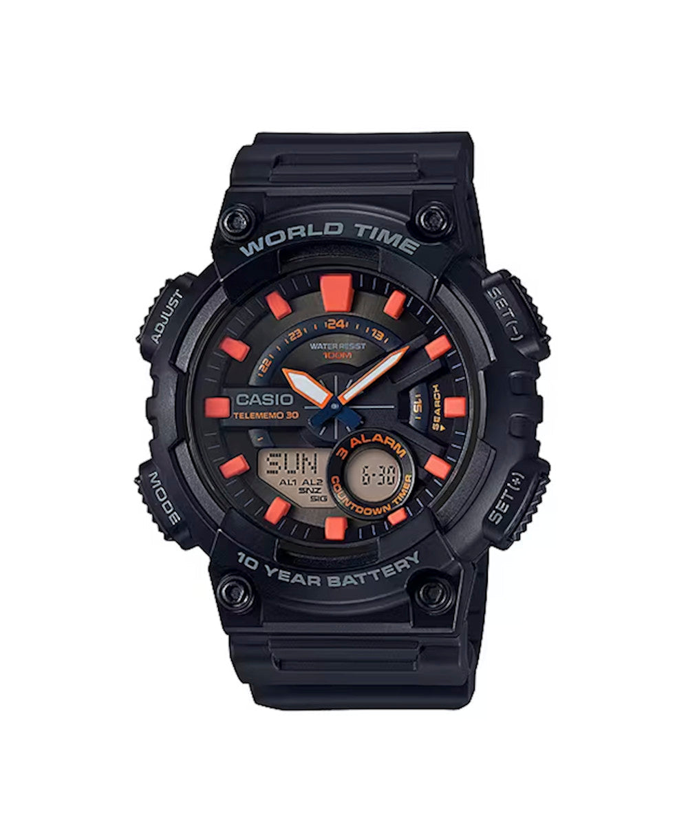 RELOJ PARA HOMBRE CASIO AEQ-110W-1A2VDF -NEGRO