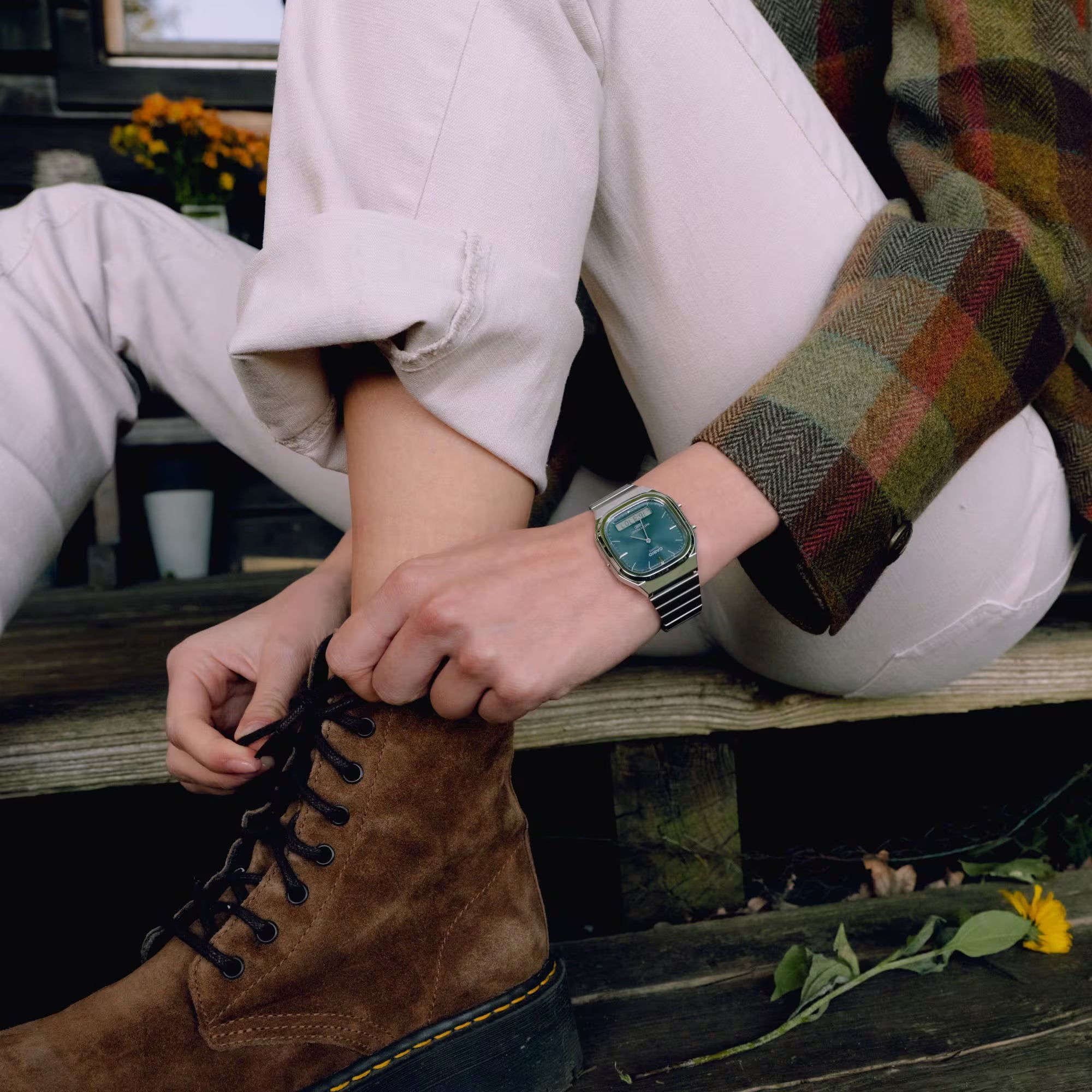 RELOJ PARA MUJER CASIO AQ-240E-3ADF - VERDE