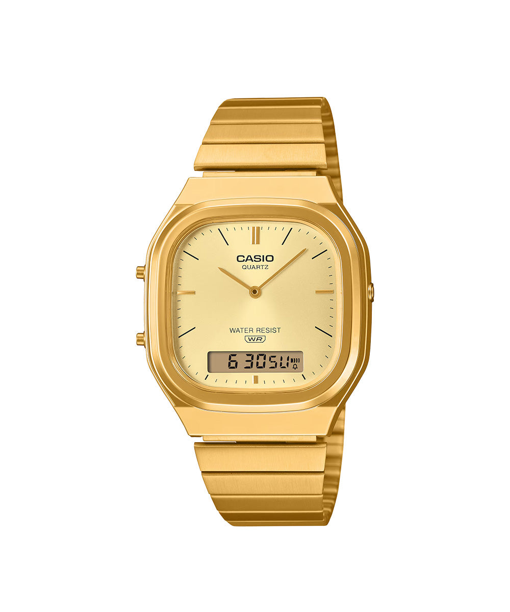 AQ-240EG-9ADF RELOJ CASIO VINTAGE - DORADO
