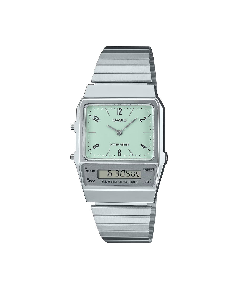RELOJ CASIO VINTAGE AQ-800E-3ADF - VERDE