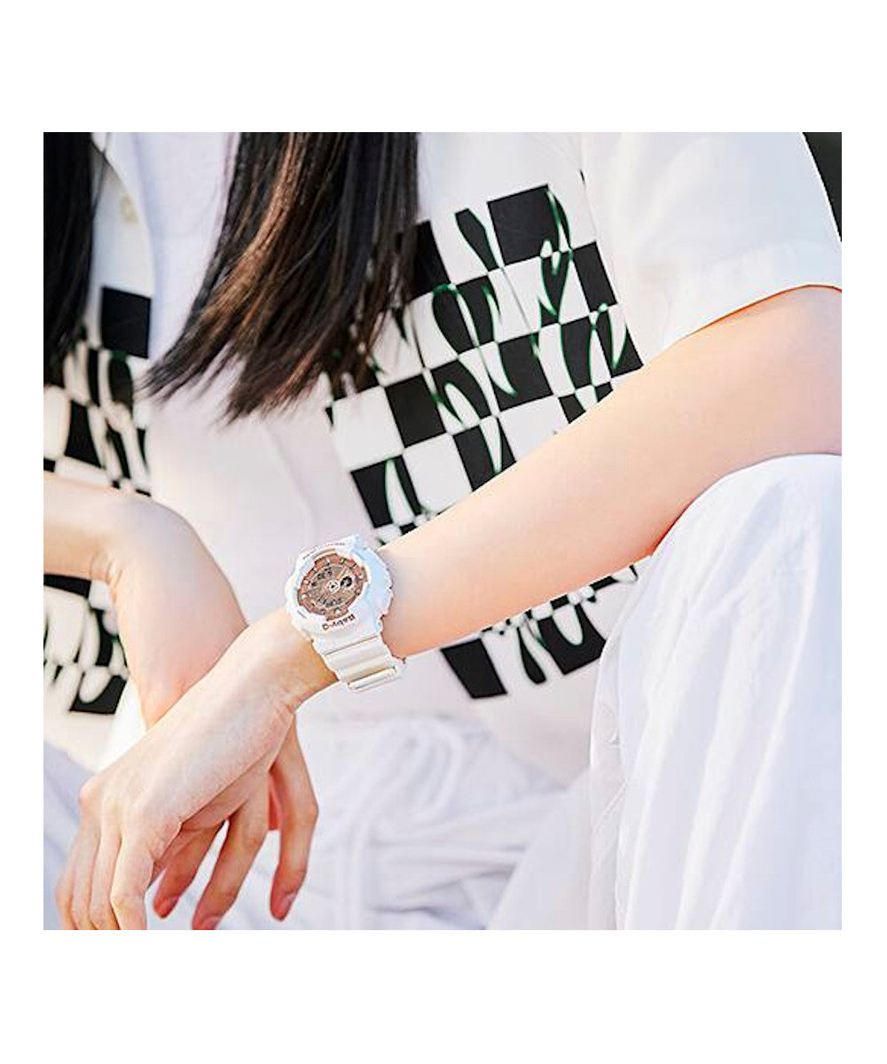 RELOJ PARA MUJER CASIO BABY-G BA-110-7A1DR -BLANCO