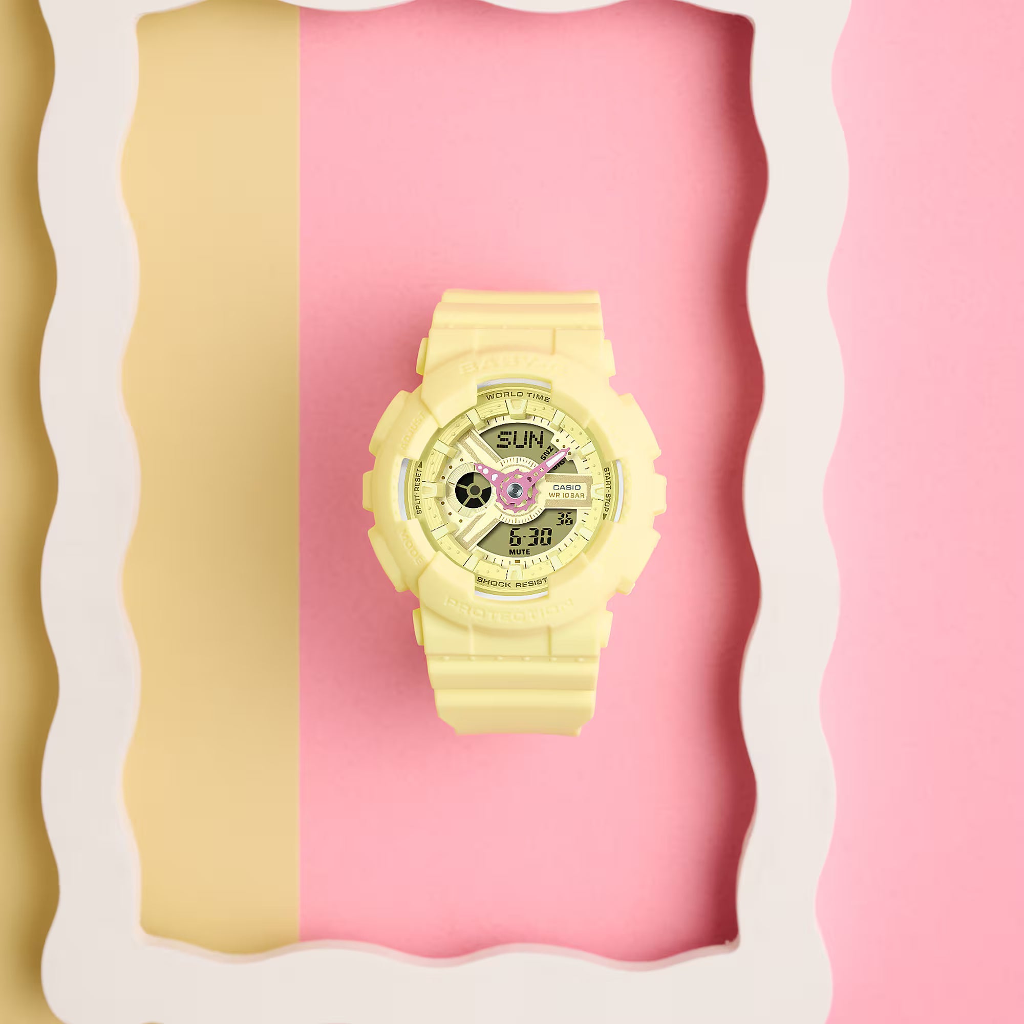 RELOJ PARA MUJER CASIO BABY-G BA-110AH-9ADR - AMARILLO