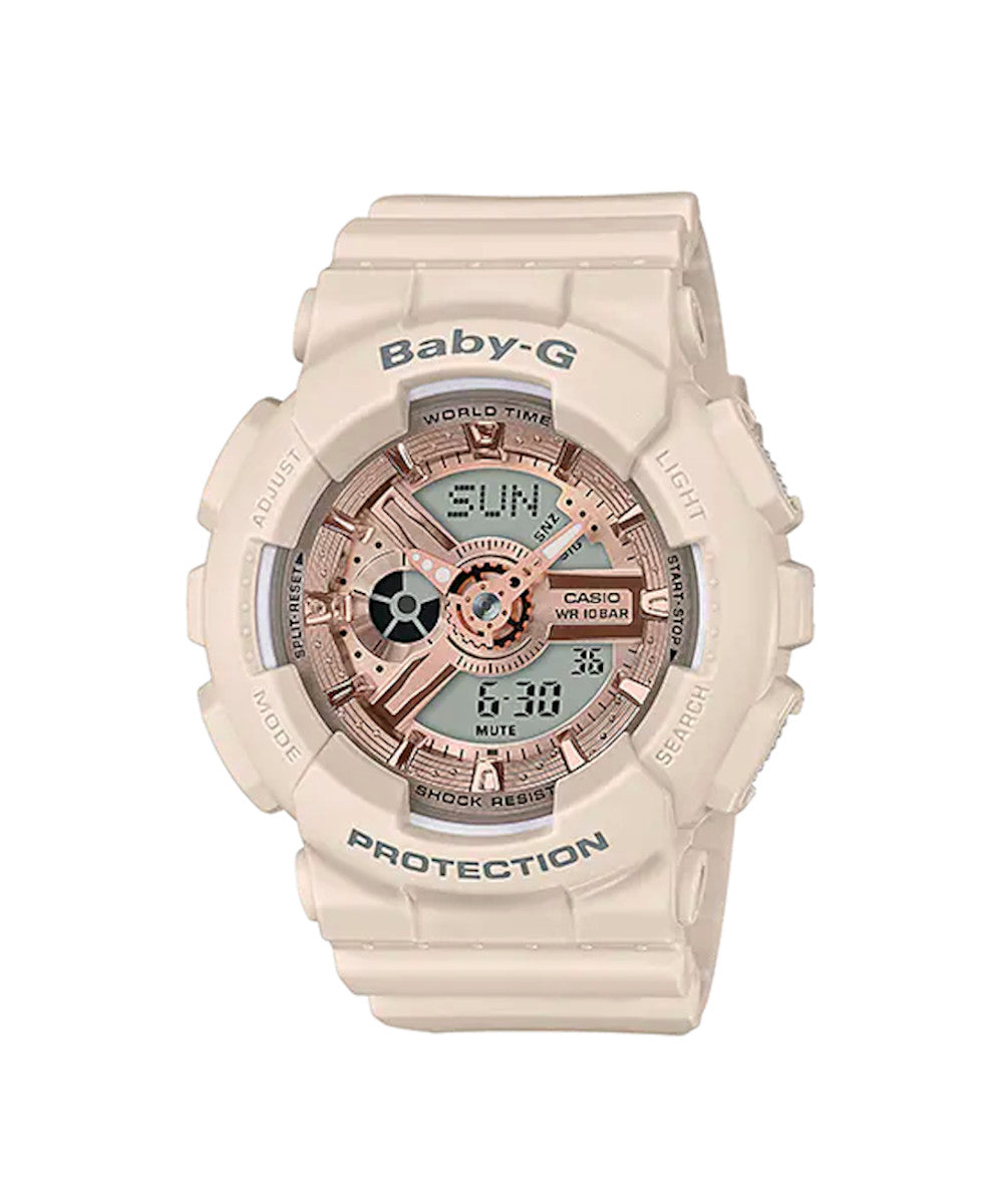 RELOJ PARA MUJER CASIO BABY-G BA-110CP-4ADR -ROSADO
