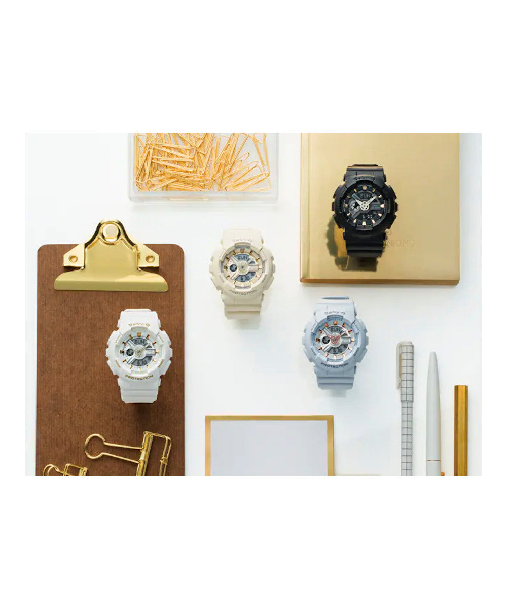 RELOJ PARA MUJER CASIO BABY-G BA-110GA-7A1DR -BLANCO