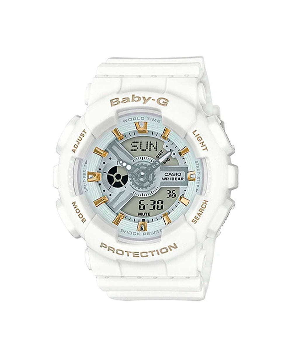 RELOJ PARA MUJER CASIO BABY-G BA-110GA-7A1DR -BLANCO