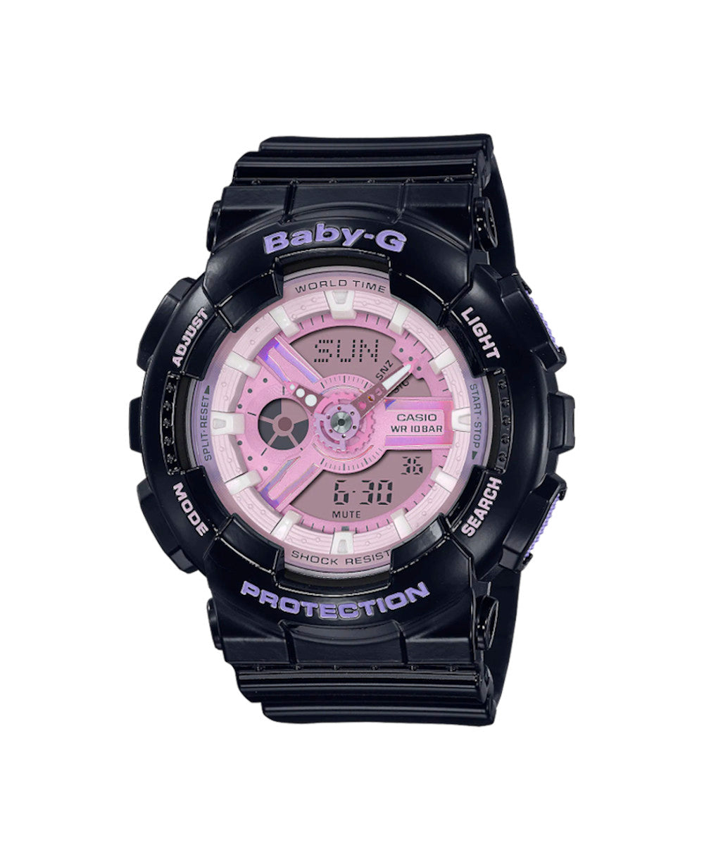 RELOJ PARA MUJER CASIO BABY-G BA-110PL-1ADR -NEGRO