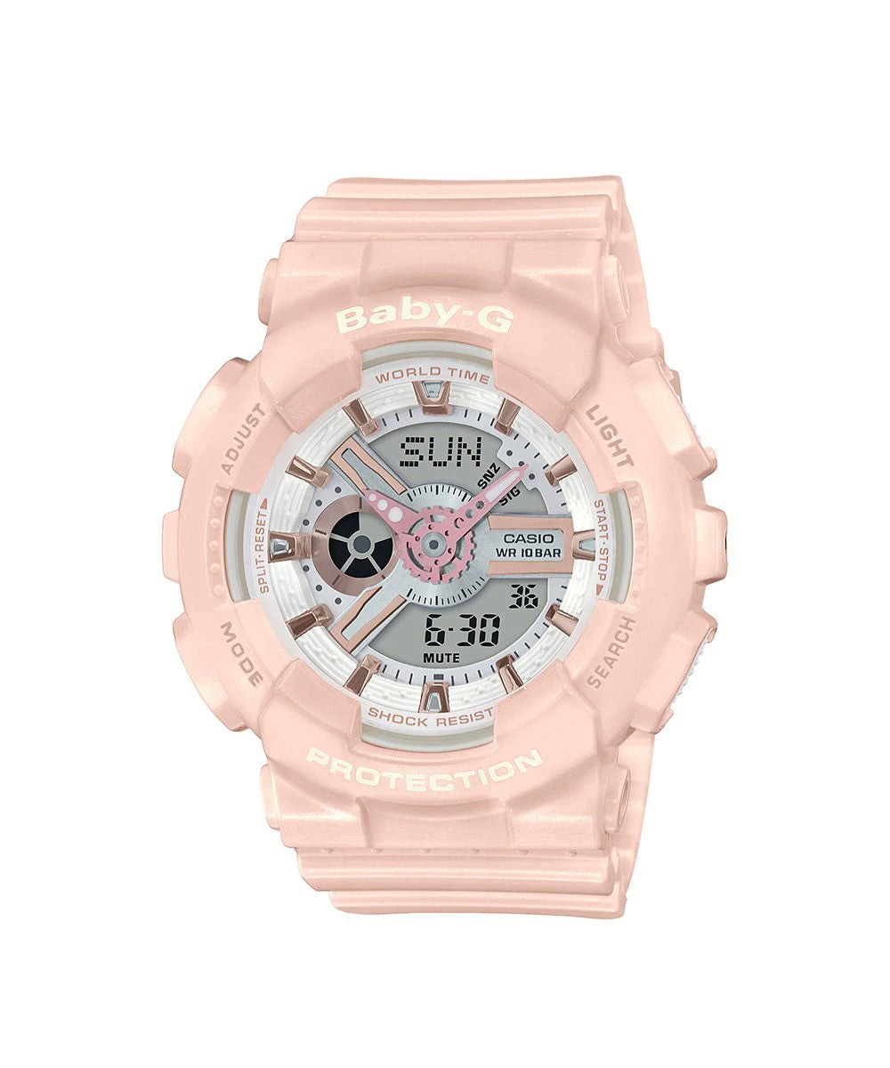 RELOJ PARA MUJER CASIO BABY-G BA-110RG-4ADR -ROSADO