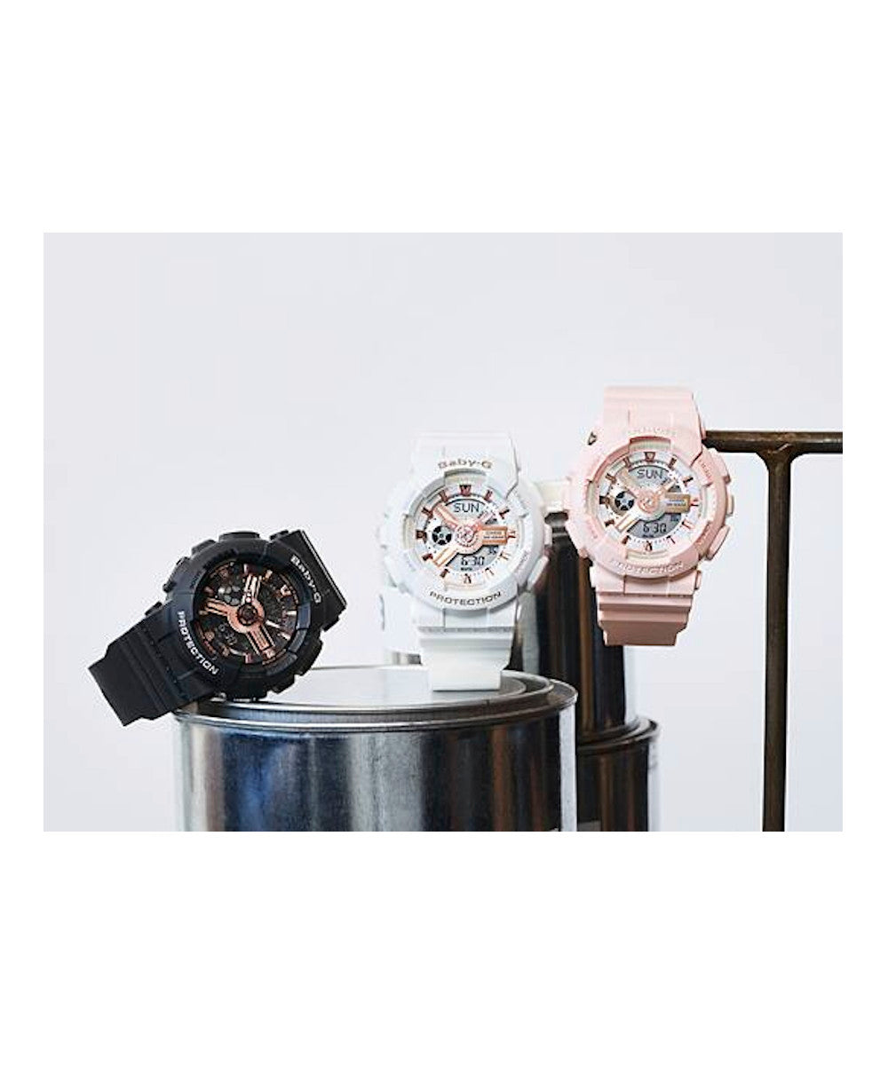 RELOJ PARA MUJER CASIO BABY-G BA-110RG-4ADR -ROSADO