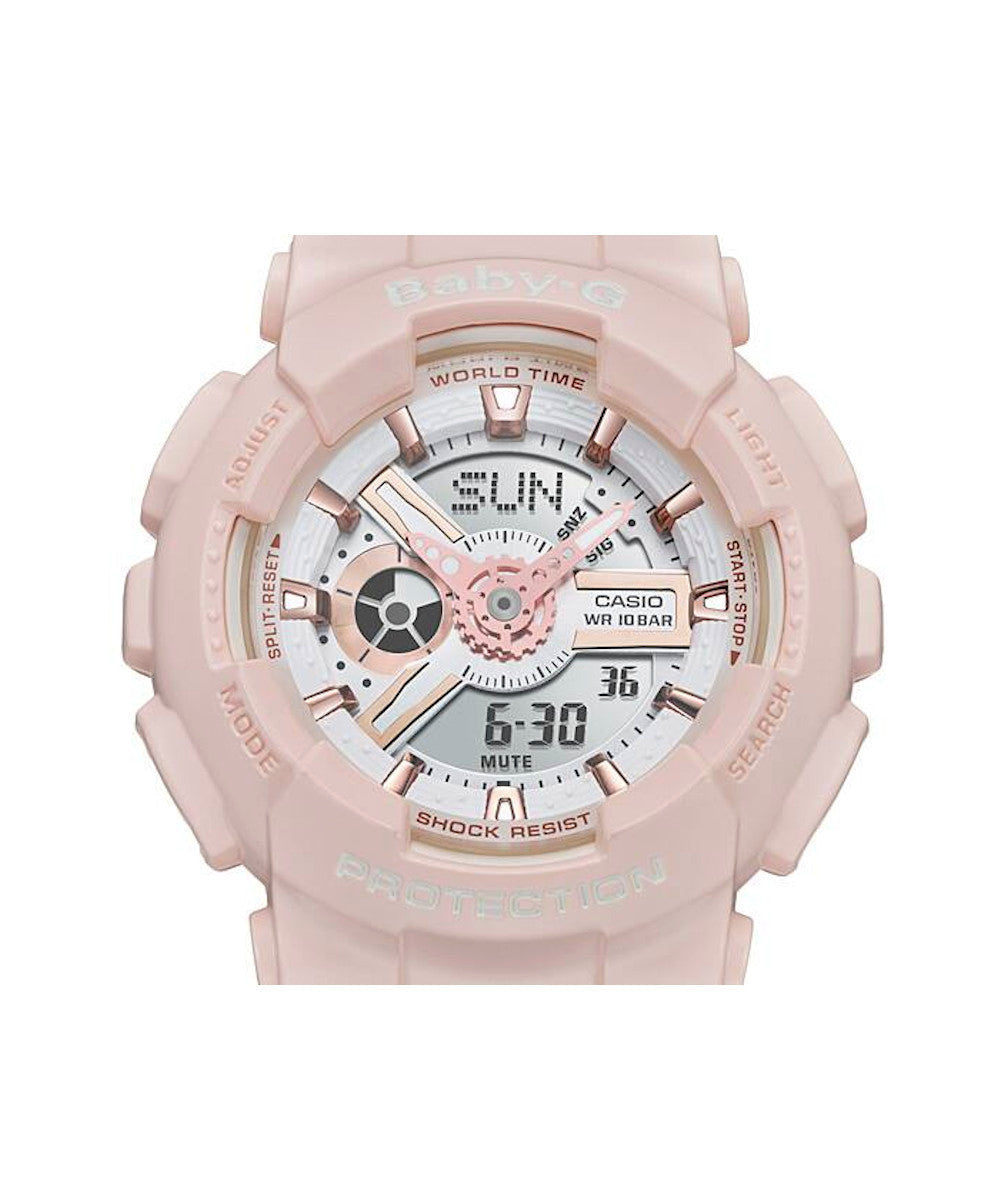 RELOJ PARA MUJER CASIO BABY-G BA-110RG-4ADR -ROSADO