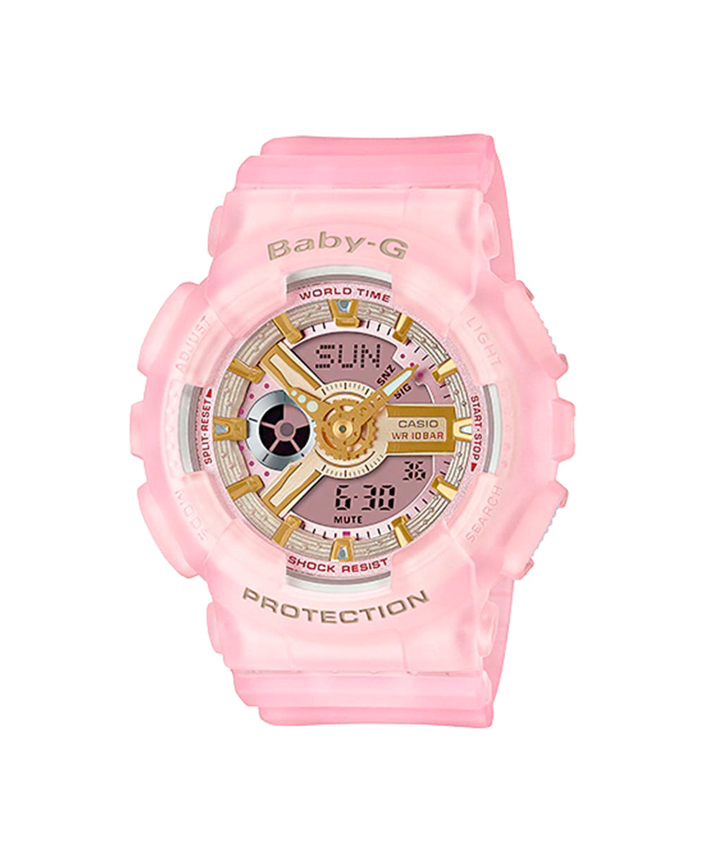 RELOJ PARA MUJER CASIO BABY-G BA-110SC-4ADR -ROSADO