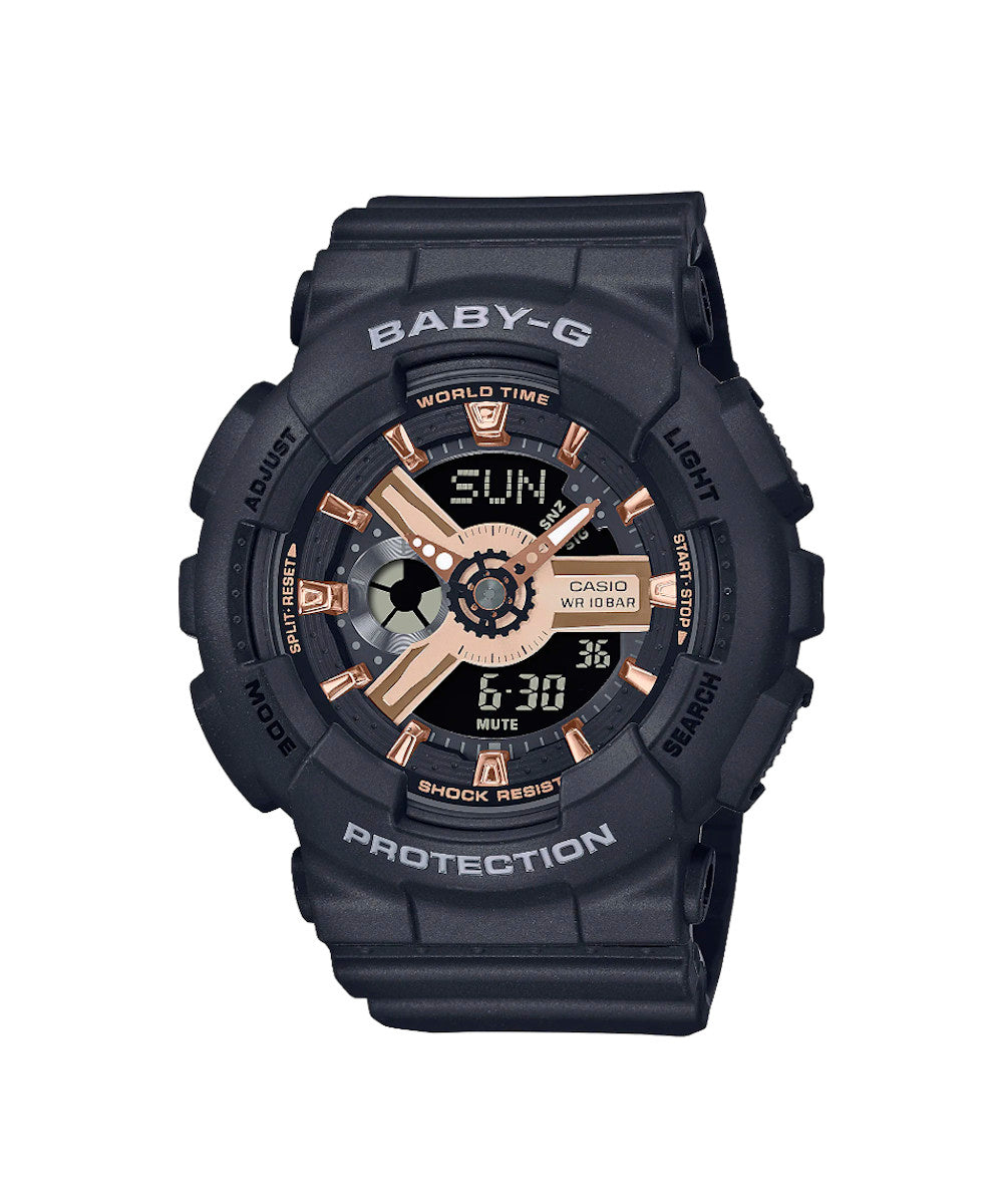 RELOJ PARA MUJER CASIO BABY-G BA-110XRG-1ADR -NEGRO