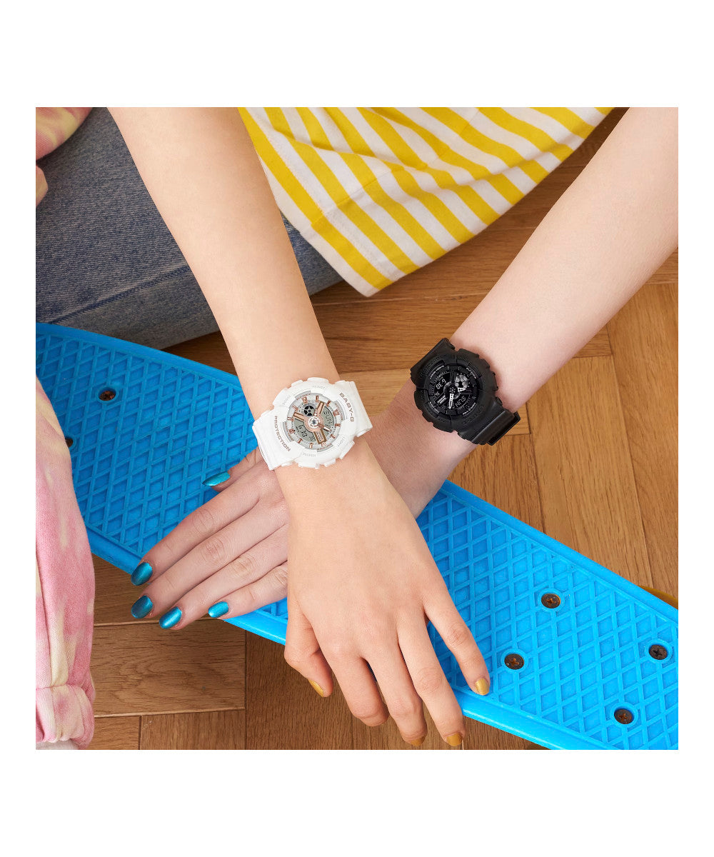 RELOJ PARA MUJER CASIO BABY-G BA-110XRG-7ADR -BLANCO